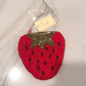 NEW strawberry coin purse